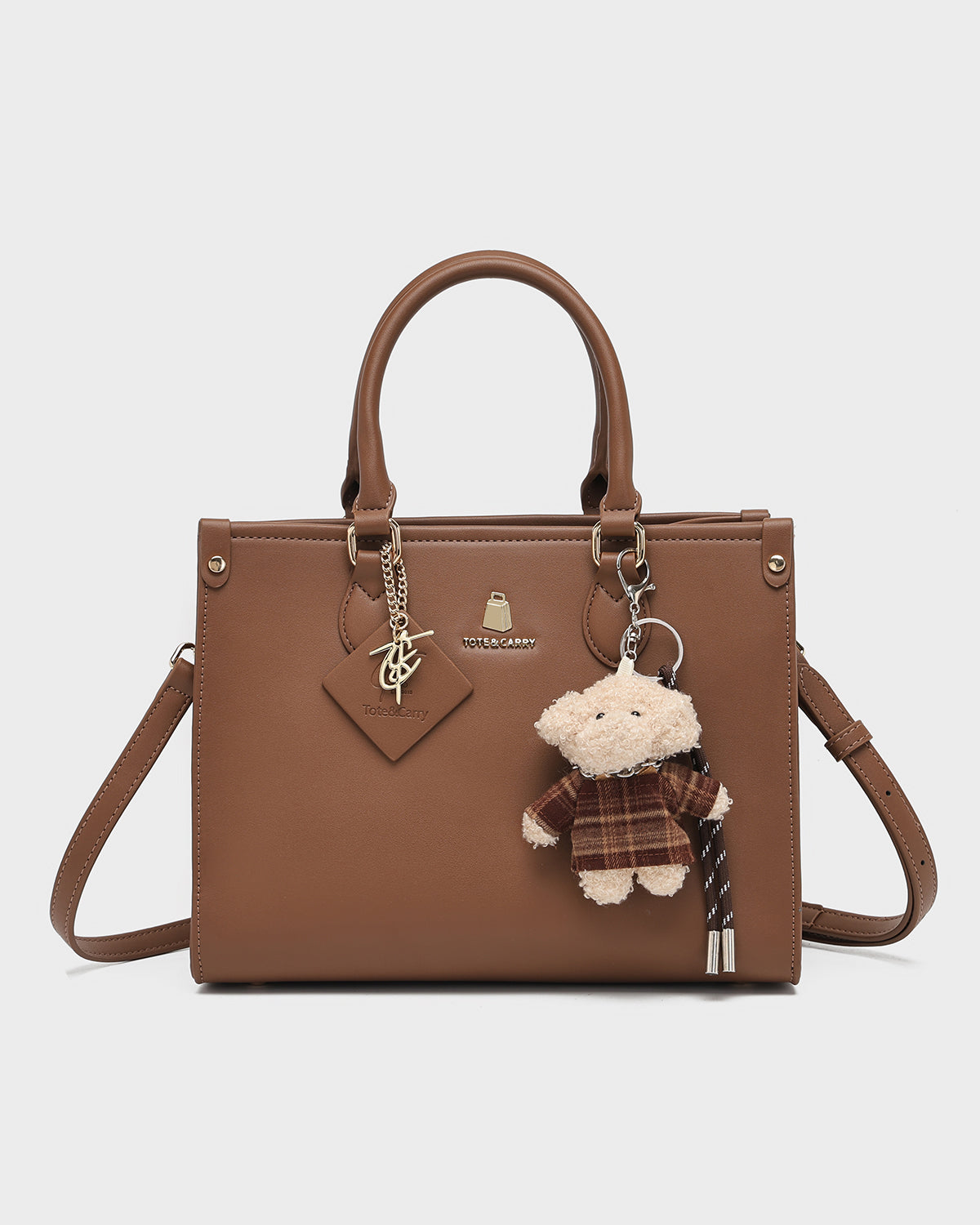 Brown Fuzzy Dog Bag Charm - Cute & Soft Keychain Accessory for Handbags, Backpacks & Pet Lovers | Perfect Gift for Dog Owners