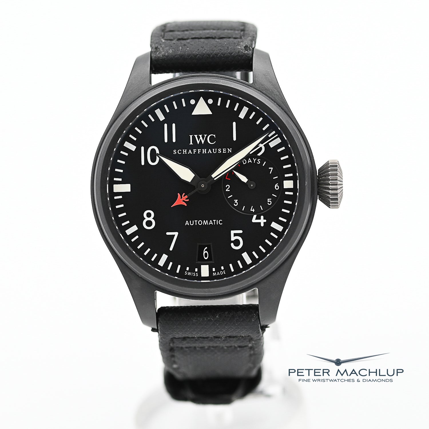 IWC Big Pilot Top Gun 48mm Men's Luxury Watch - Swiss Automatic Chronograph for Aviation Enthusiasts | Perfect for Professional Pilots, Business Meetings & Special Occasions