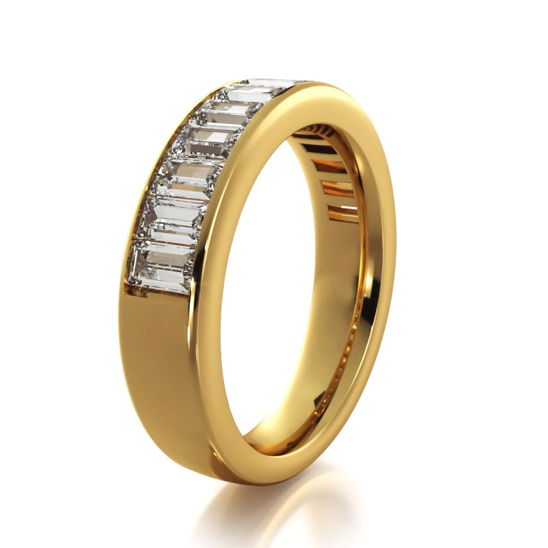 1.82 Carat Baguette Diamond Wedding Band for Women - Elegant Stackable Ring for Bridal, Engagement, Anniversary & Everyday Wear