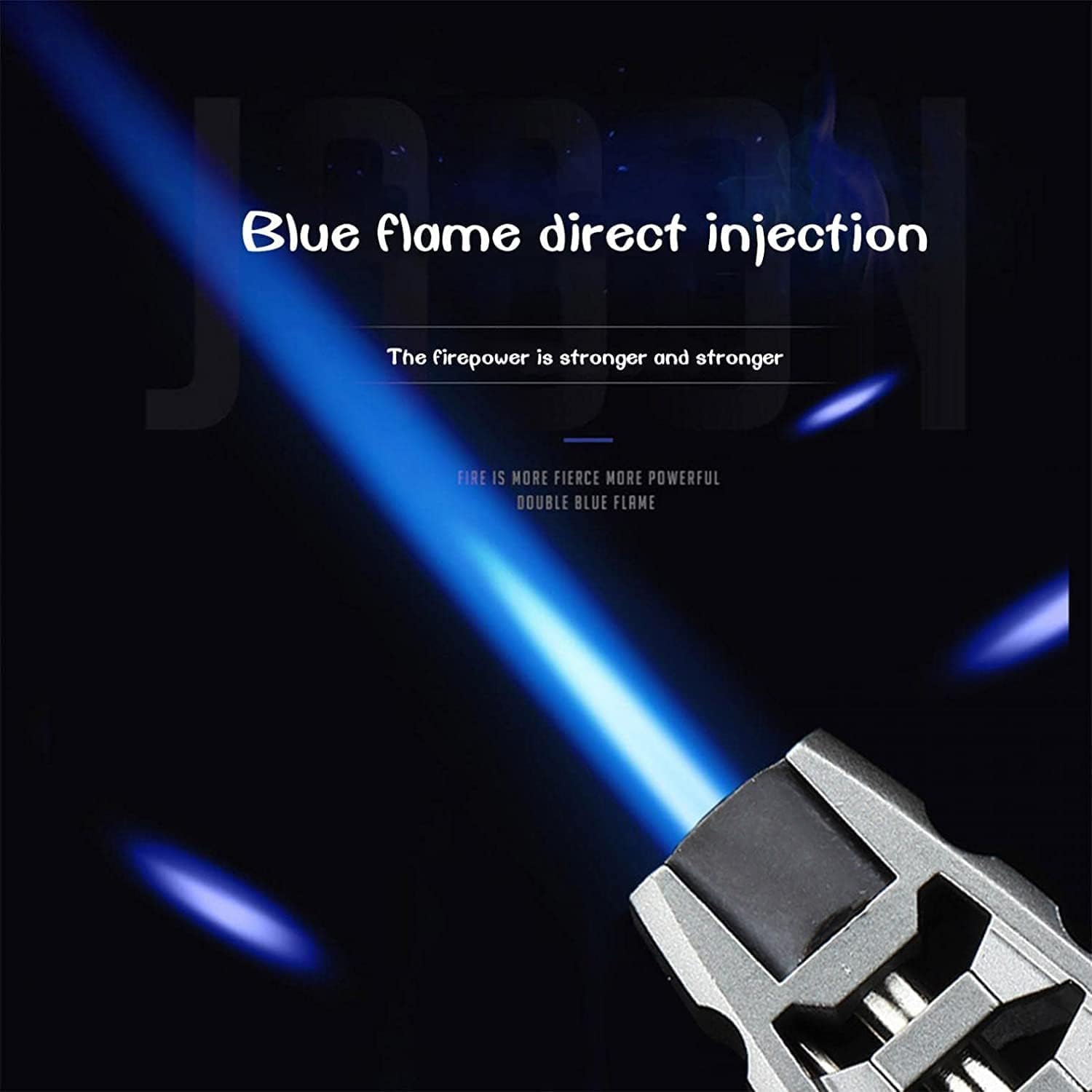 Butane Torch Lighter - Windproof Blue Flame for BBQ & Baking