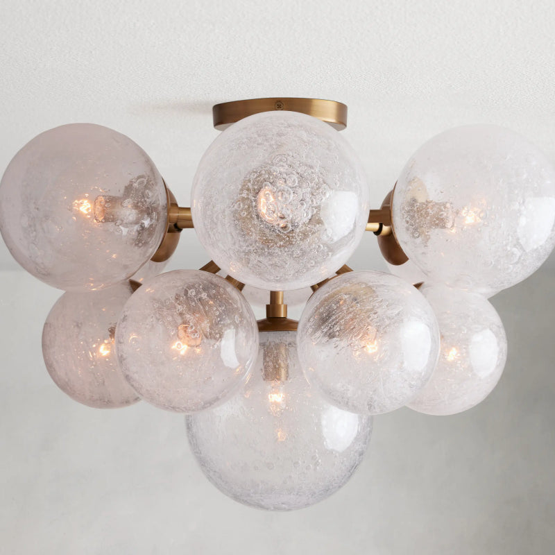 Mandoza Flushmount Ceiling Light - Modern LED Fixture for Bedroom, Kitchen, Hallway | Energy Efficient & Easy Installation