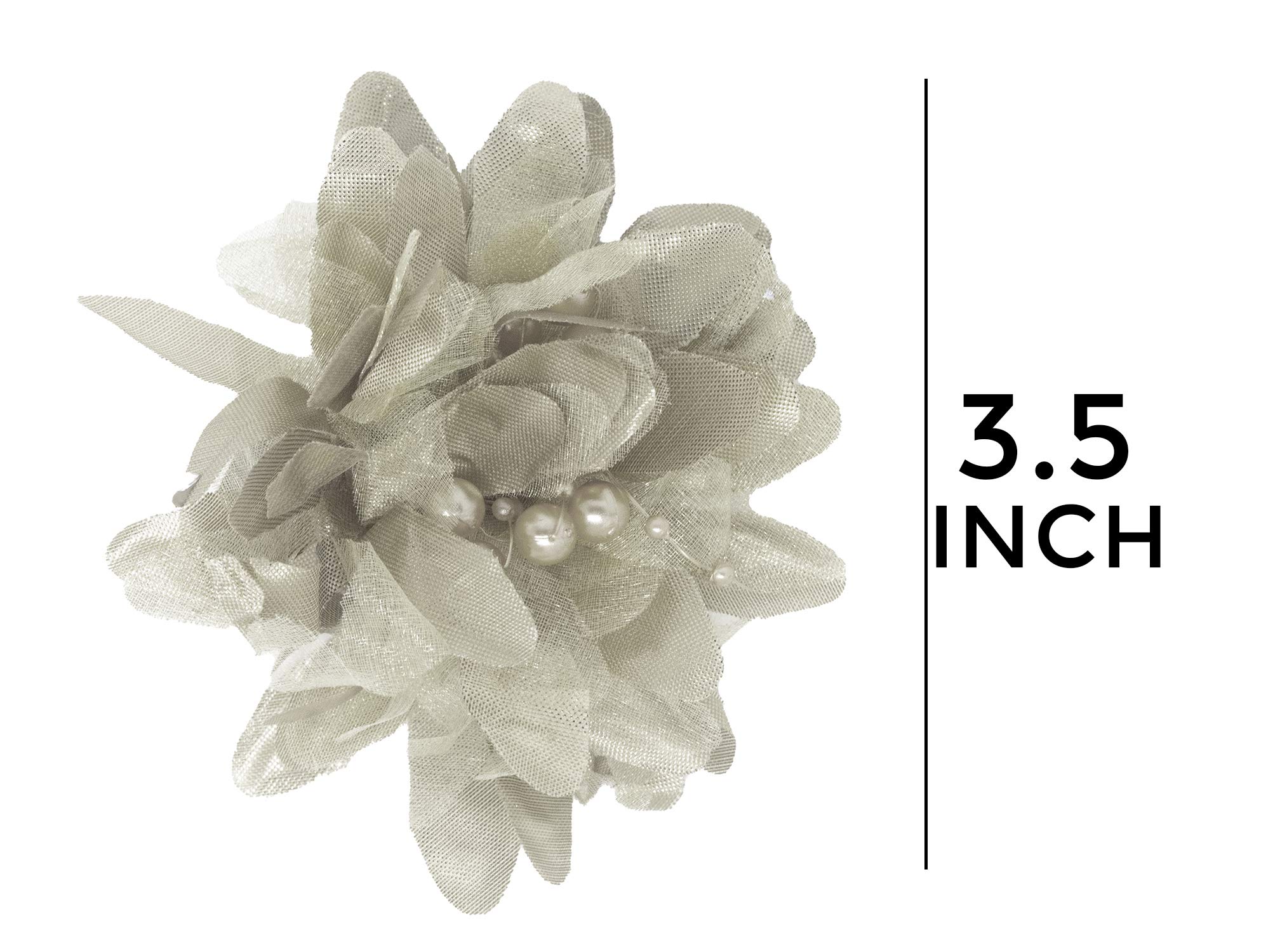 Baal Bridal Hair Clips for Baby Girls - Elegant Cream Hair Accessories (Pack of 1) - Perfect for Birthday Gifts, Weddings & Special Occasions