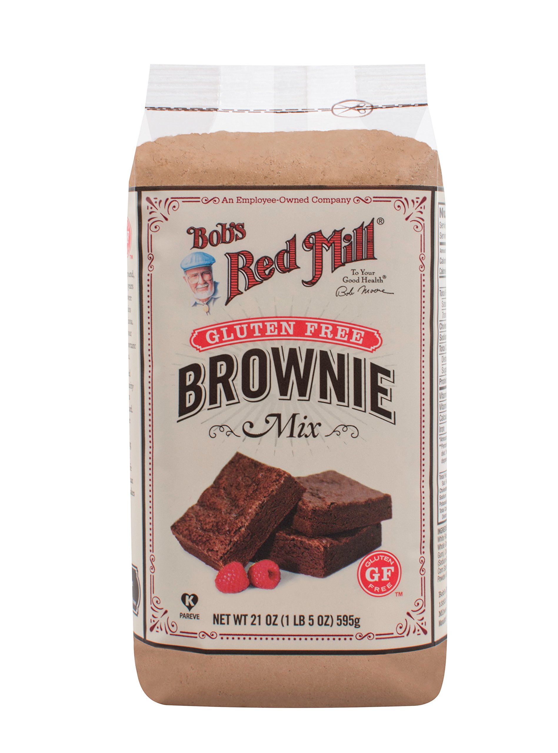 Bob's Red Mill Gluten Free Brownie Mix - 21 Oz (4 Pack) | Rich Chocolate Fudge Flavor | Easy Homemade Dessert for Parties, Baking & Family Treats