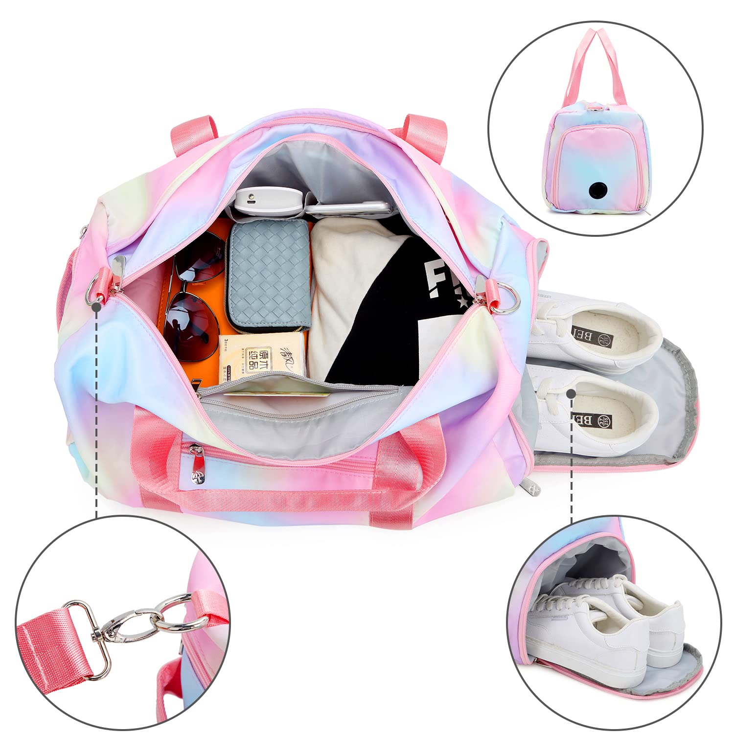 Large Duffle Bag for Women - 19.7