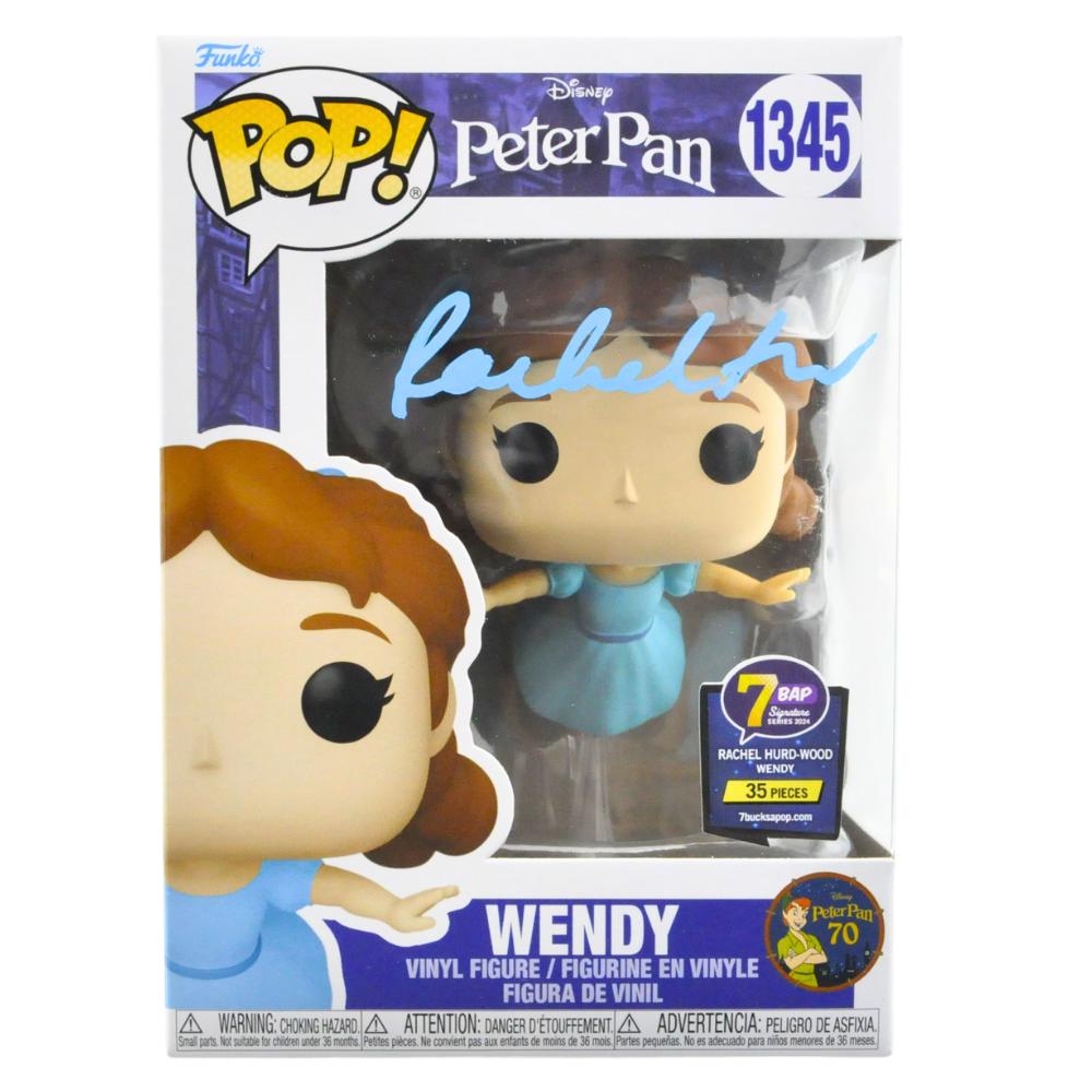Rachel Hurd Wood Autographed Wendy Pop Figure from Peter Pan - Limited Edition 1345/35 - Perfect for Disney Collectors & Movie Memorabilia Displays