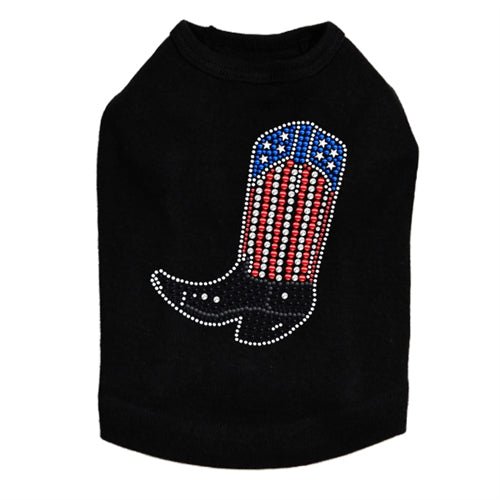 Red White & Blue Rhinestone Tank Top - Patriotic American Flag Design, Women's Sparkly Sequined Casual Shirt for 4th of July, Independence Day & Summer Parties