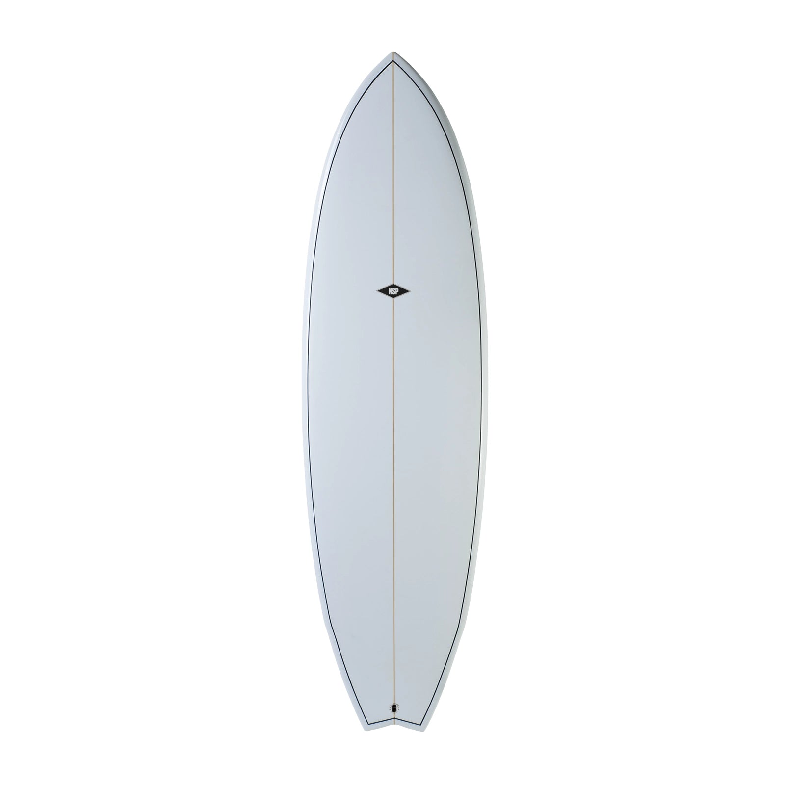 NSP Elements Fish 6'0 Surfboard with White Futures Fins - Perfect for Small Waves & Beach Break Surfing