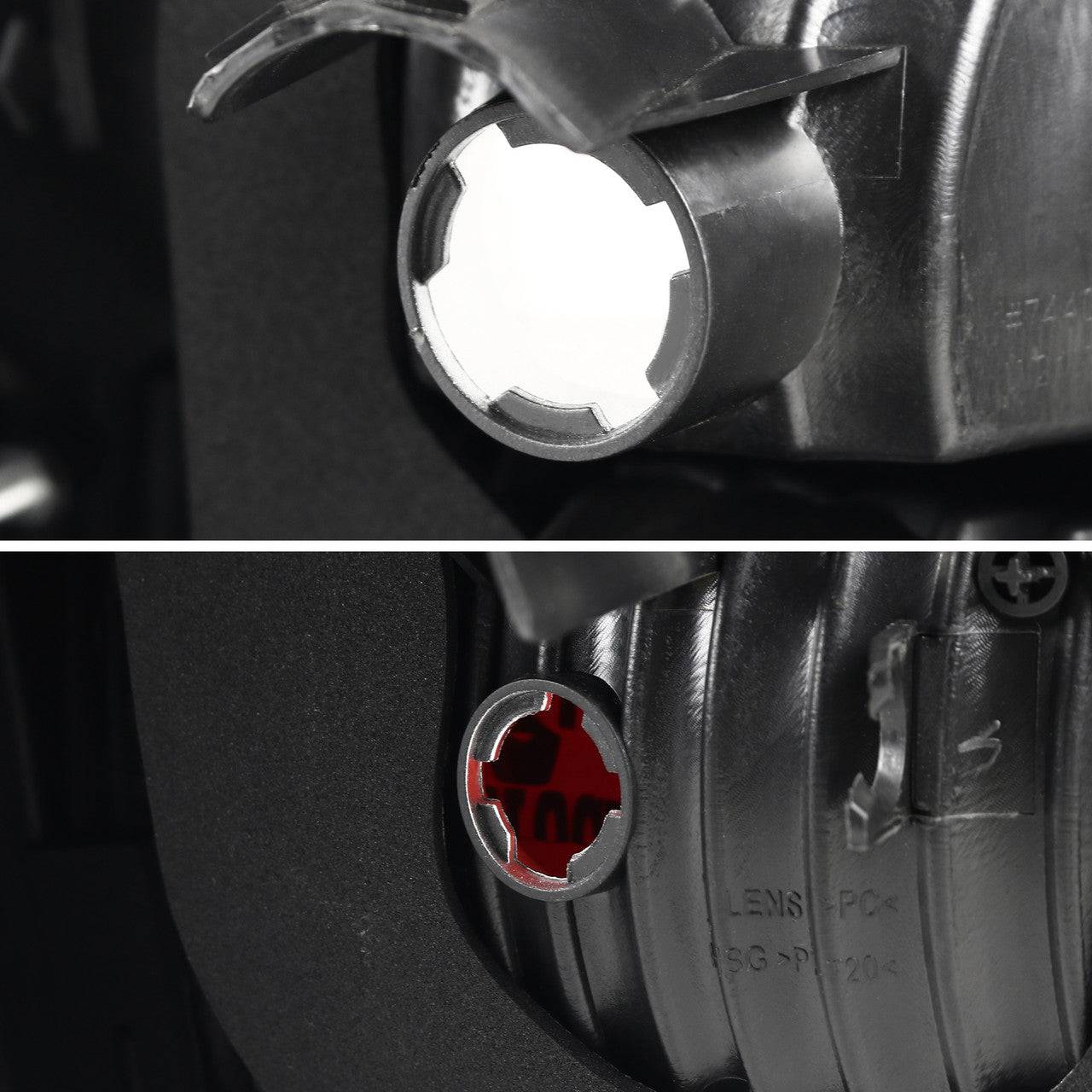 Spec D Tuning Taillights for 1999-2000 Honda Civic Sedan - Chrome Housing with Red Clear Lens - LED Rear Lights for Enhanced Visibility & Style - Perfect for Night Driving & Car Customization