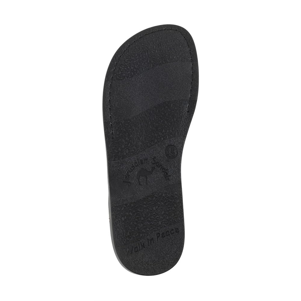 Peter Men's Leather Toe Strap Sandals - Comfortable Casual Slide Sandals for Summer, Beach, and Outdoor Walking