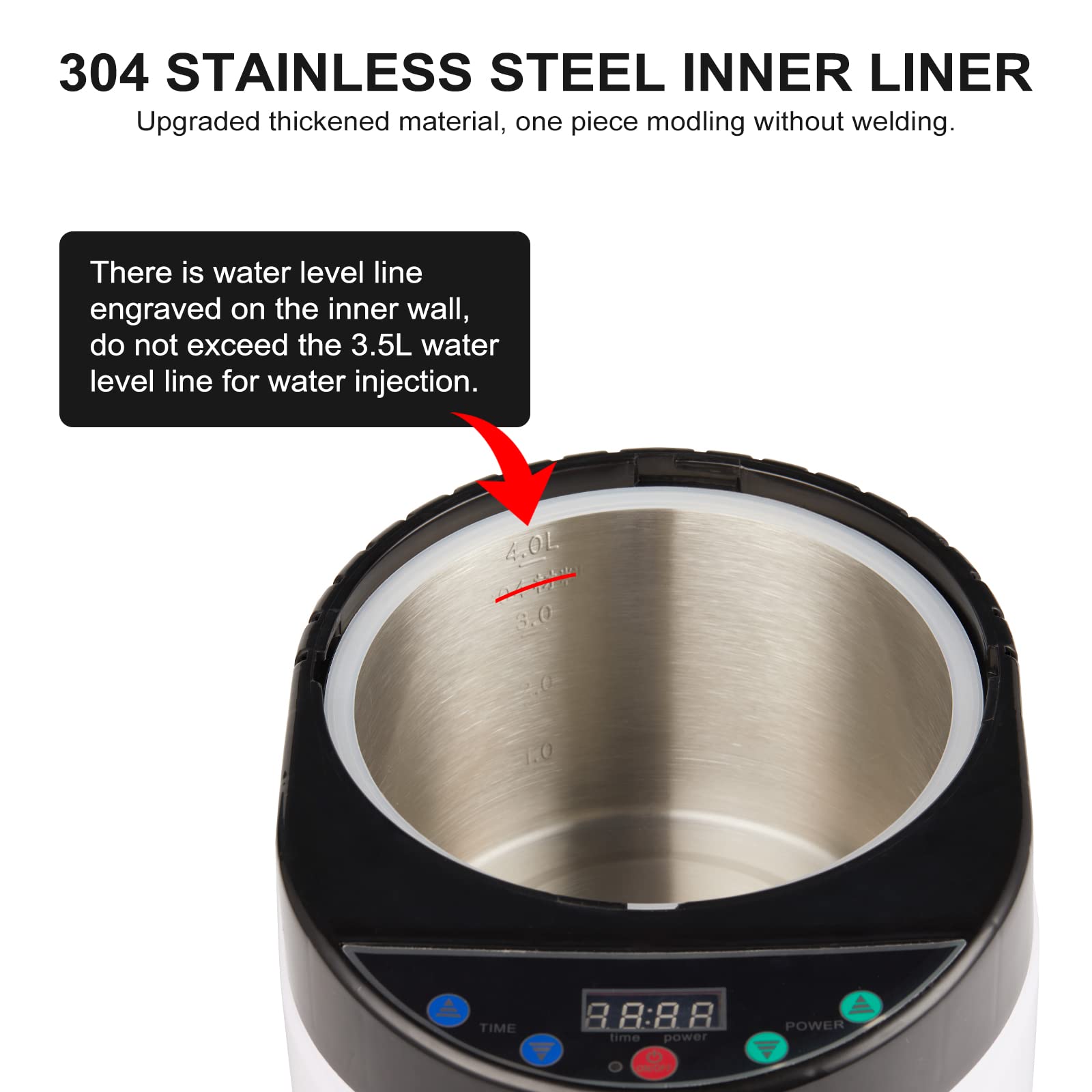 ZONEMEL 4L Portable Sauna Steamer with Remote Control - Stainless Steel Steam Generator for Home Spa, Body Detox & Relaxation - Digital Timer Display, US Plug (Black) - Perfect for Home Wellness, Yoga Studio & Personal Detox Therapy