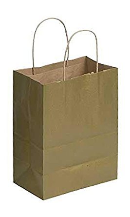Premium Metallic Gold Paper Shopping Bags - 8