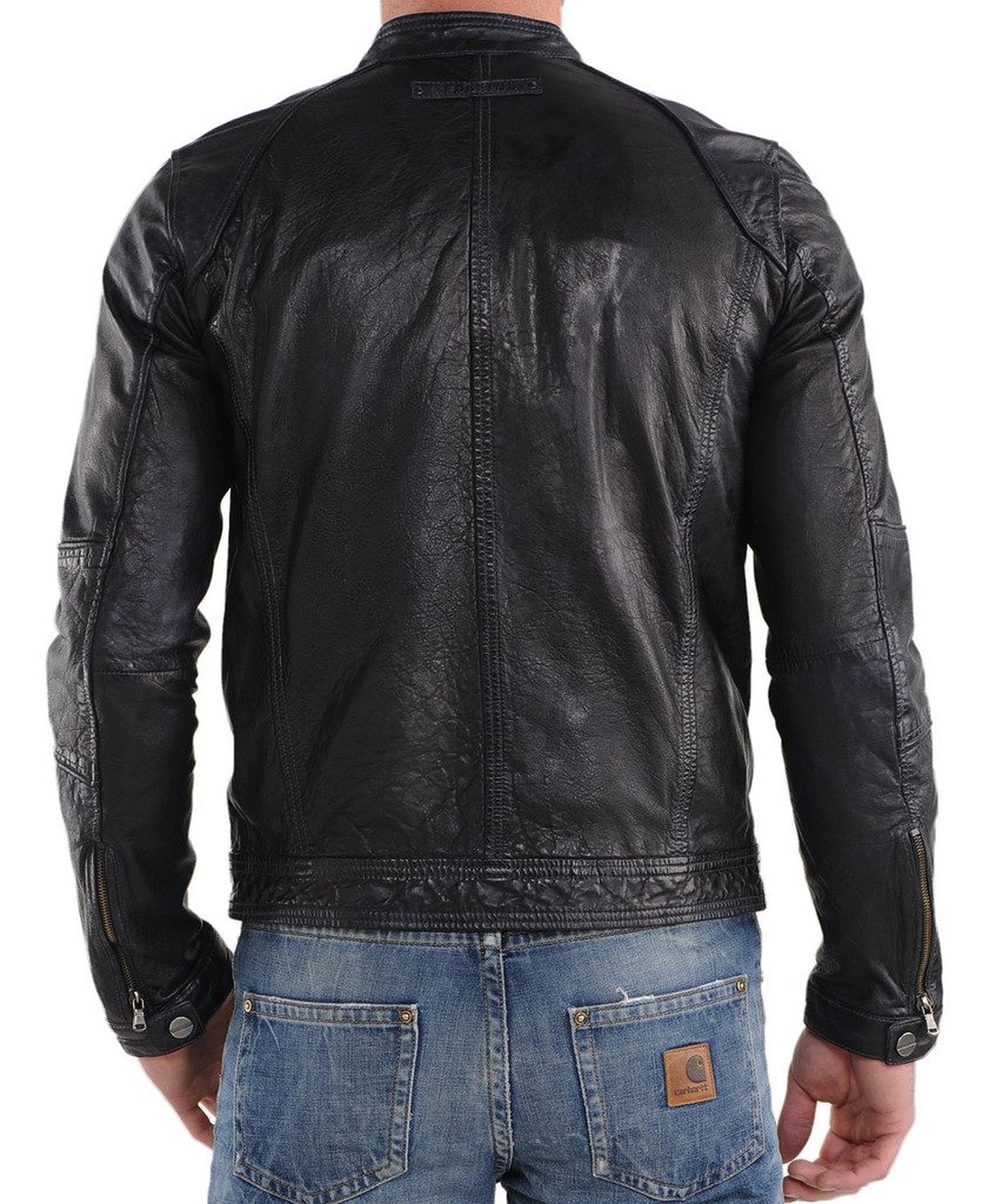 Genuine Lambskin Men's Leather Jacket Slim Fit Biker Motorcycle Jacket X526 - Premium Quality, Stylish & Comfortable for Riding, Casual Wear & Outdoor Adventures