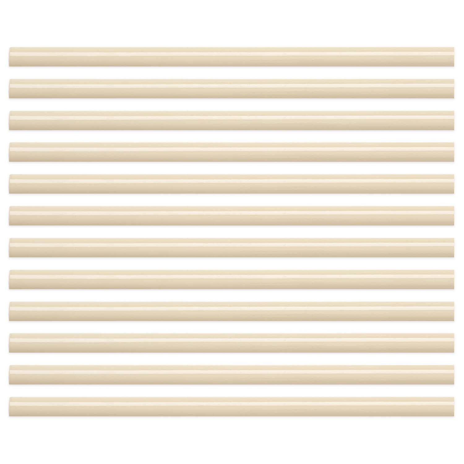 Questech Quarter Round Tile Trim 1/2 x 12 Inch - Decorative Shower Tile Edge Trim for Kitchen Backsplash & Bathroom - Polished Travertine (12 Pack) - Perfect for Seamless Corner Protection & Modern Home Decor
