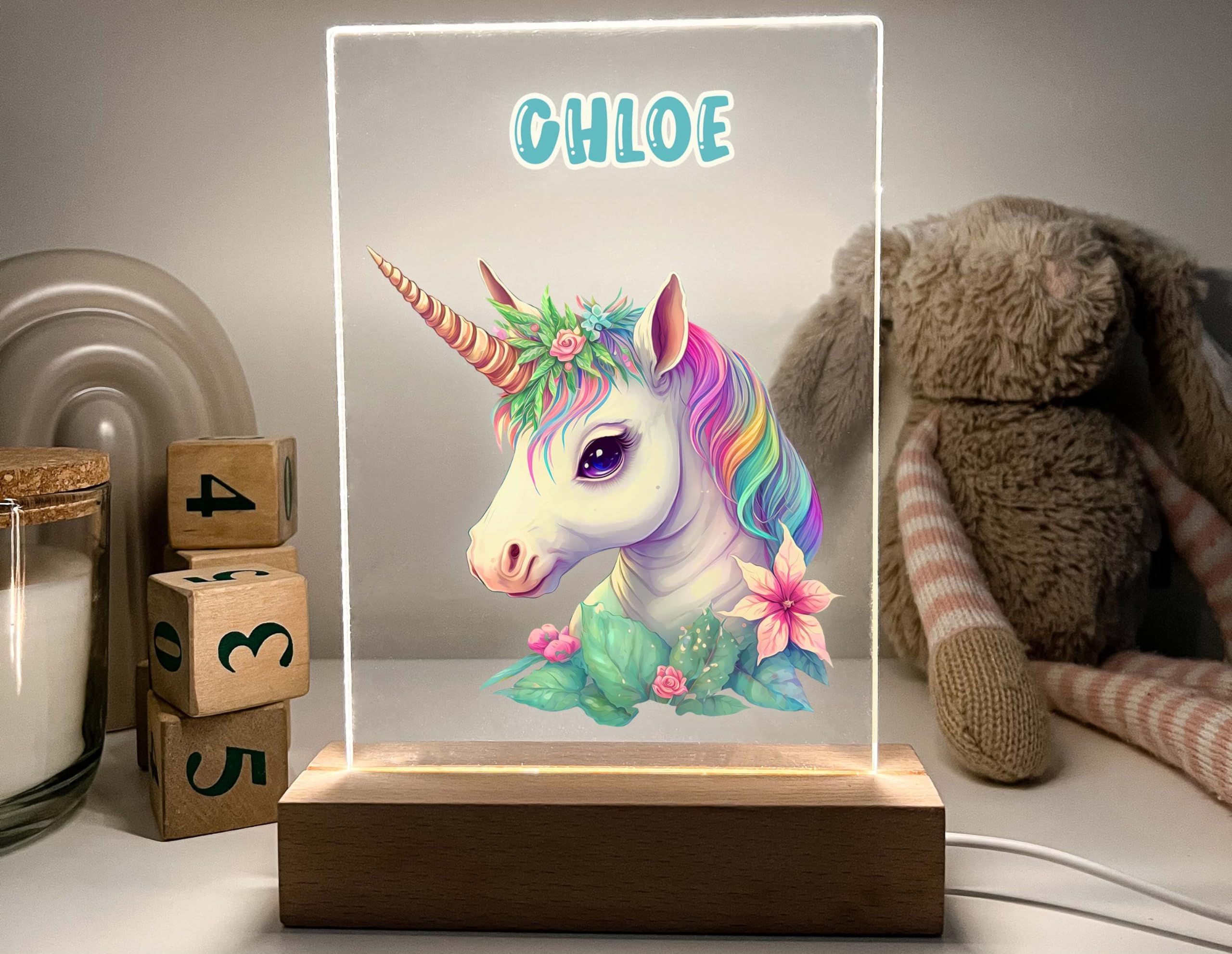 Unicorn LED Night Light - Fantasy Fairy Tale Desk Lamp for Kids, Best Friend, Sister & Mom | Unique Personalized Gift for Bedroom, Nursery & Room Decor | Perfect for Bedtime, Reading & Relaxation