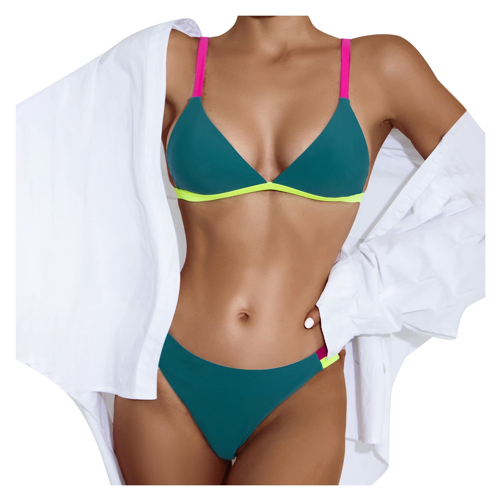 Sexy Women's Split Bikini - Fashion Stitching Swimwear for Beach & Pool