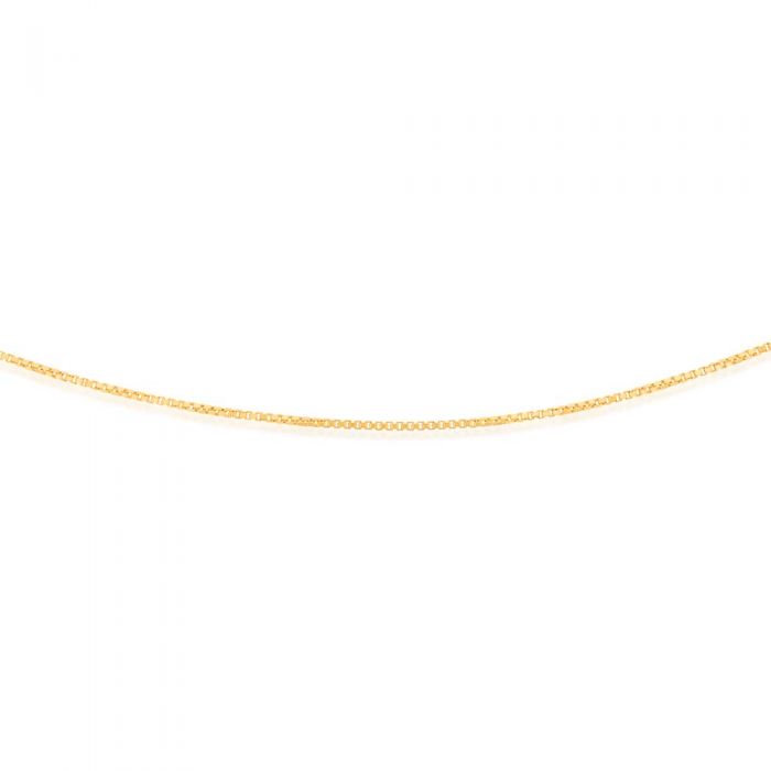 9 Carat Silver Filled Box Chain Necklace 50cm (20 Inches) - Elegant Jewelry for Women, Perfect for Daily Wear, Gifts & Special Occasions