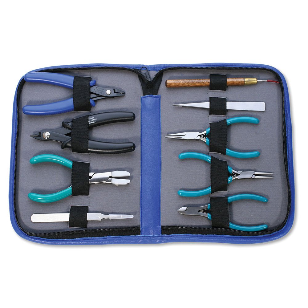Beader's Tool Kit - KIT-405.09 Jewelry Making Supplies for DIY Beading, Wire Wrapping, and Crafting - Perfect for Beginners and Professional Jewelry Designers