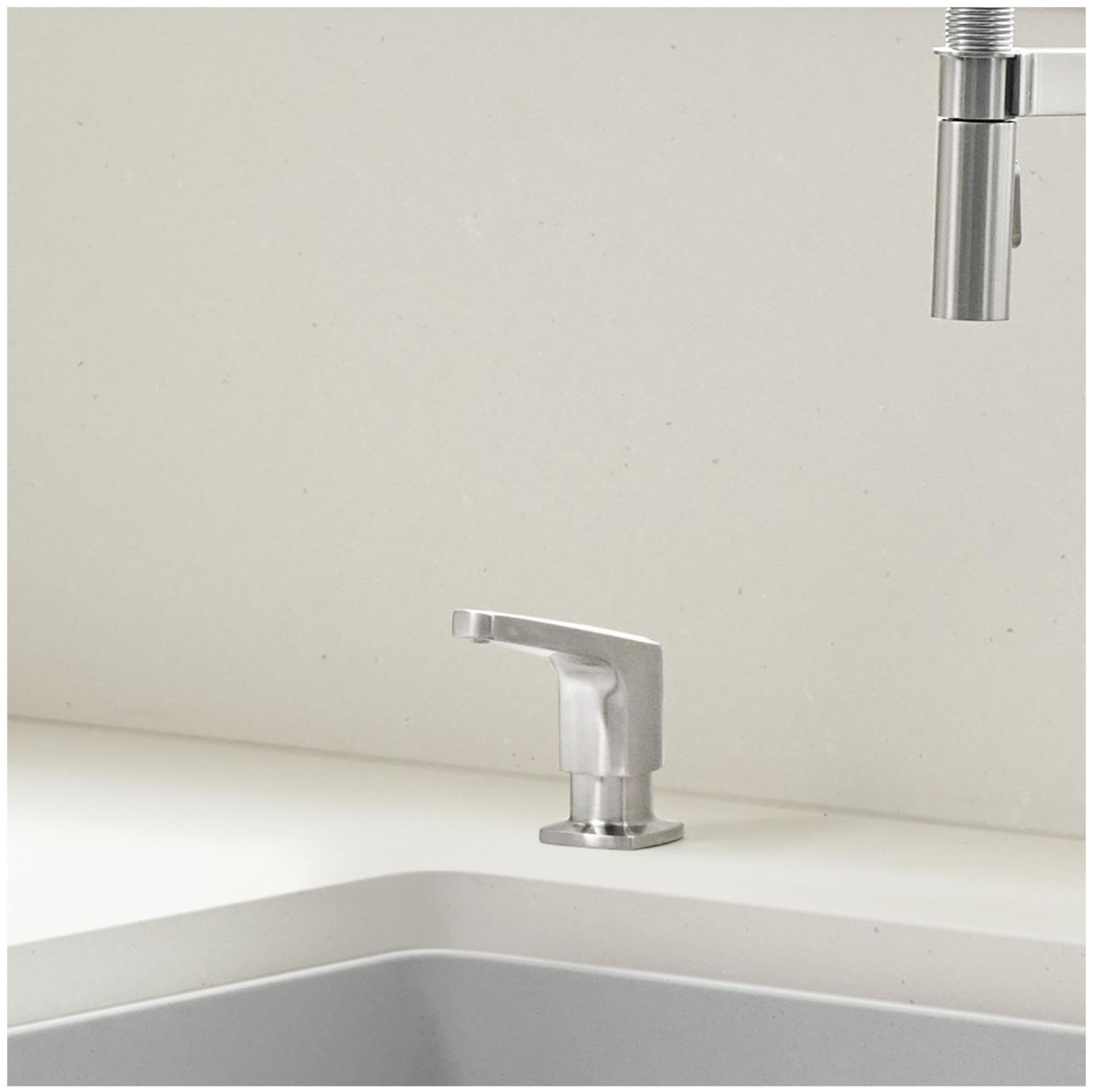 BLANCO 442680 RIVANA Stainless Steel Kitchen Soap Dispenser 12 oz - Touchless Liquid Soap Dispenser for Kitchen Sink, Bathroom, or Office | Durable & Modern Design
