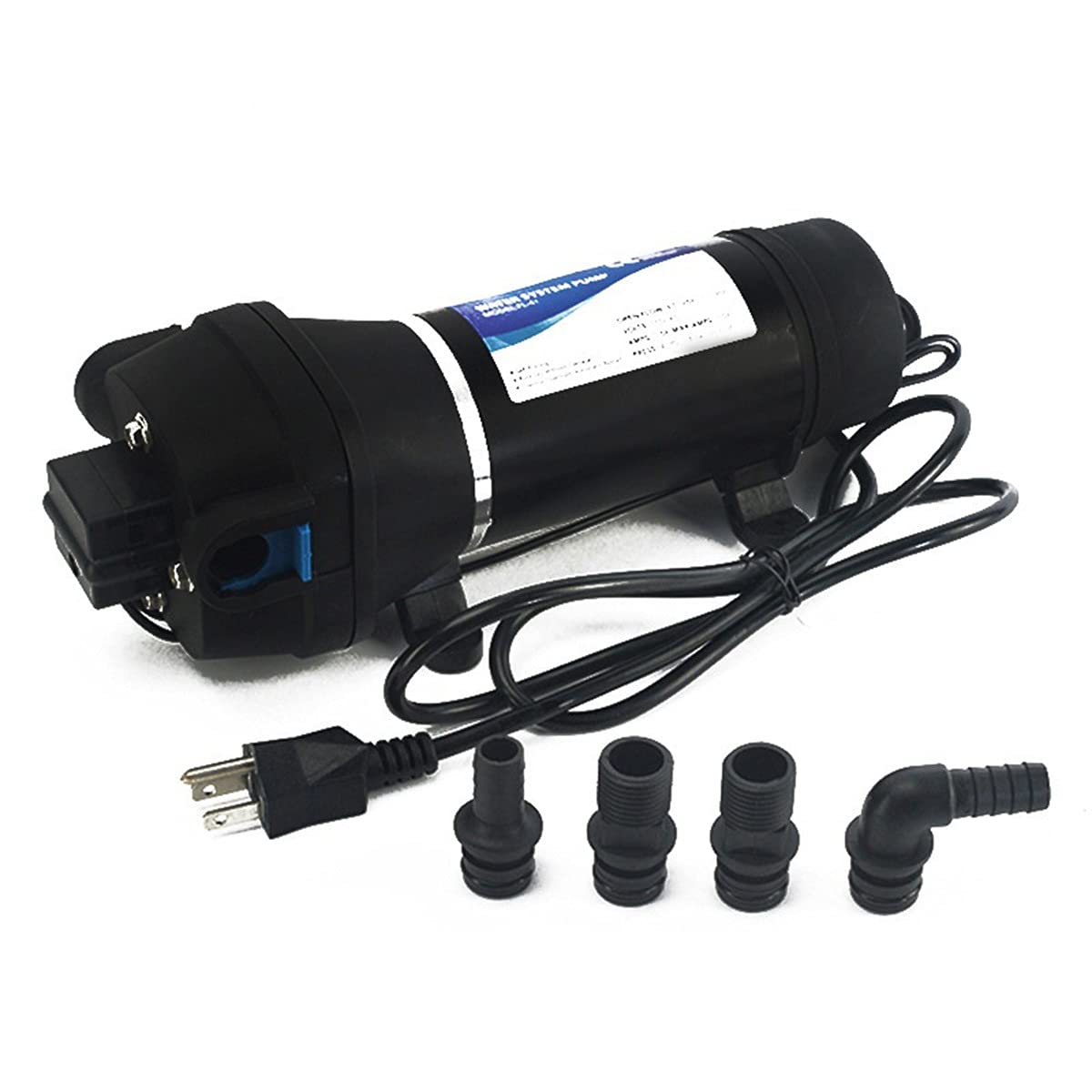 FL-32 220V Stainless Steel Booster Pump - High Pressure Electric Diaphragm Self-Priming Water Pump for Home & Garden - Perfect for Lawn Irrigation, Water Transport, Household Water Heaters & Pressure Increase Applications