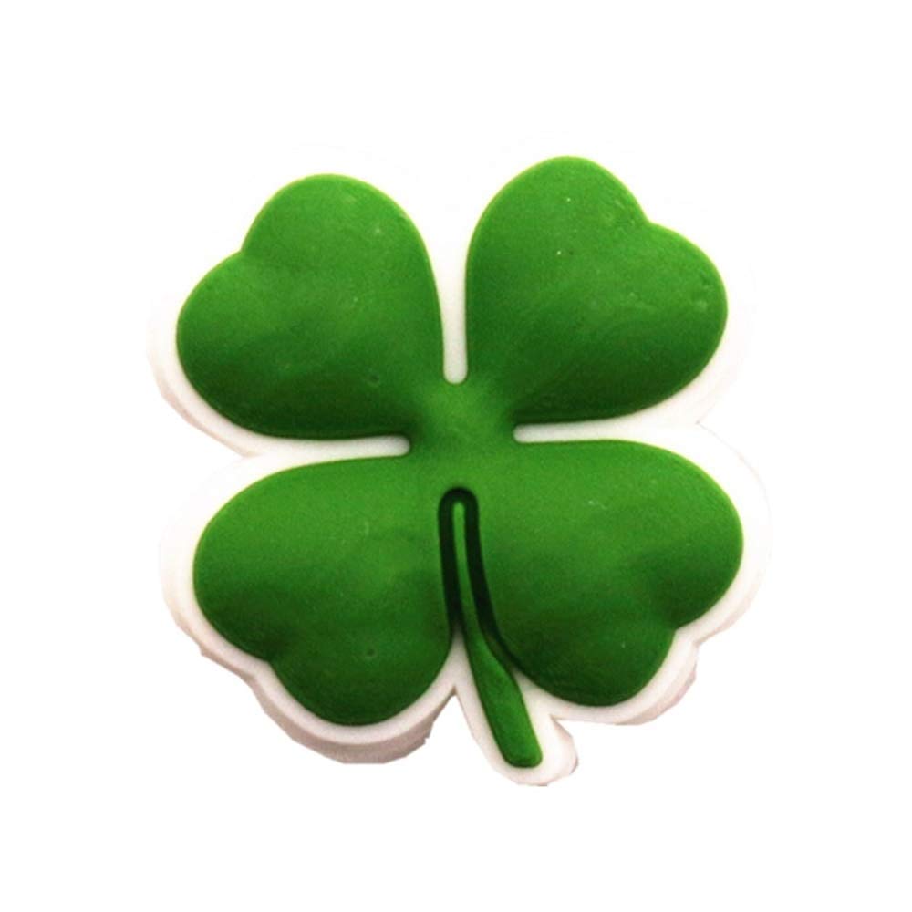 Authentic Four Leaf Clover & Cactus Shoe Charms for Crocs - Lucky Clover, Sunglasses & Jet Plane Decorations | Fun Shoe Accessories for Kids & Adults | Perfect for Beach, Pool & Outdoor Adventures