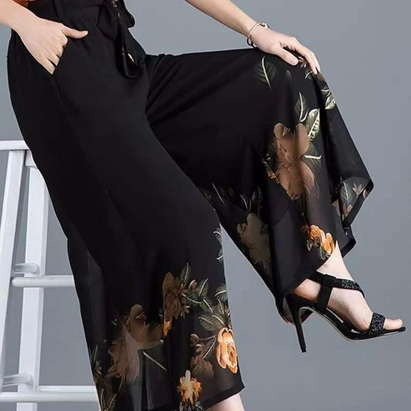 Stylish Black Women's Wide Leg Pants with Adjustable Waist Strap - 10 Trendy Designs | Korean Harajuku Fashion 2023 | Perfect for Casual Wear, Office Outfits & Street Style