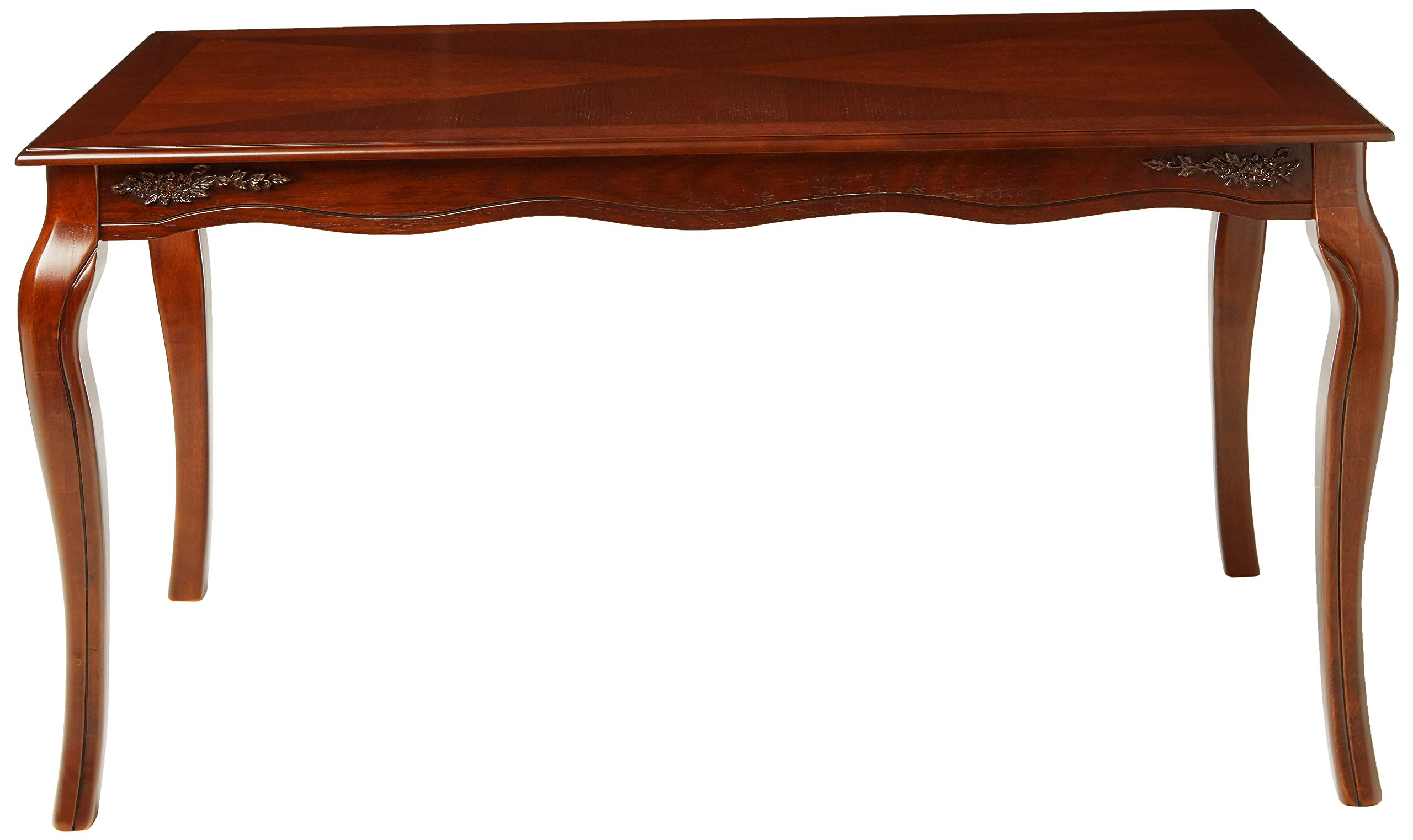 Furniture of America Kathryn Classic Style Dining Table - Dark Walnut Finish | Elegant Dining Room Furniture for Home & Restaurant Use
