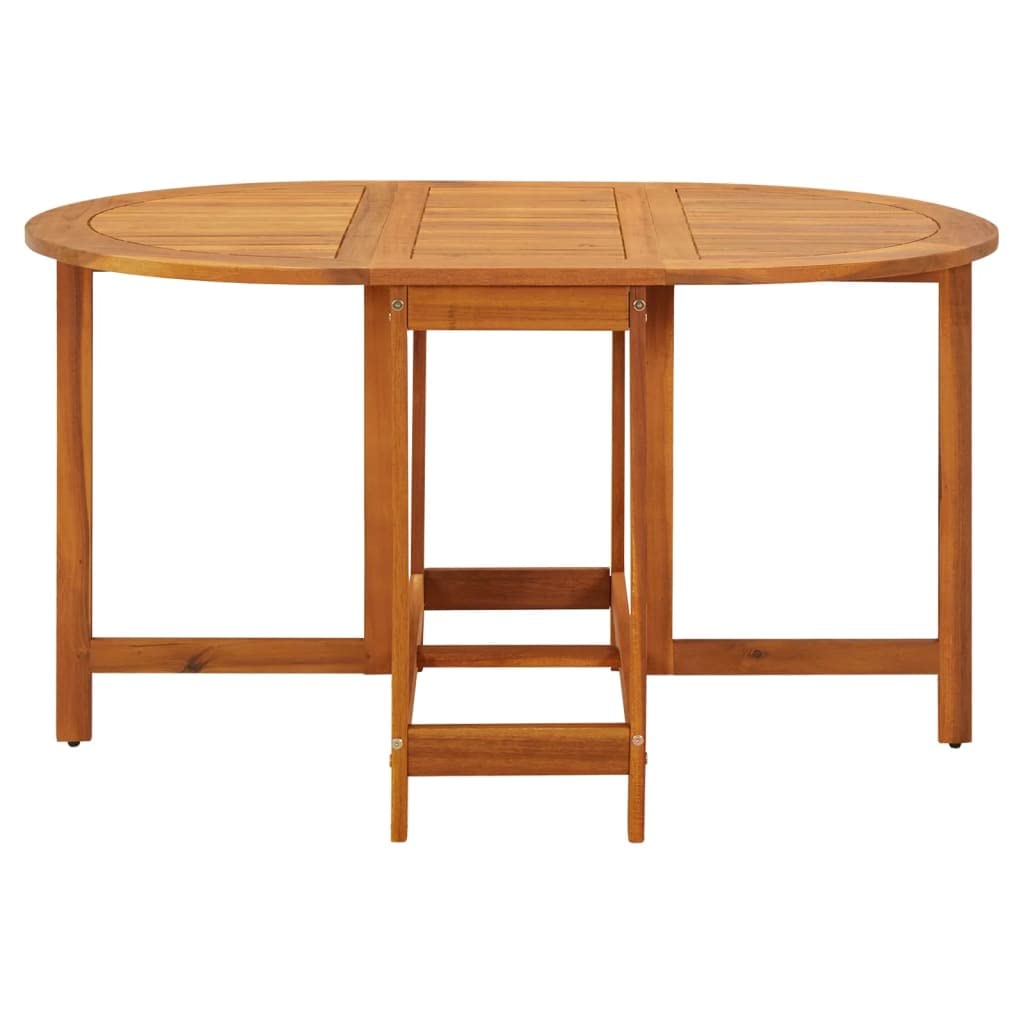 vidaXL Outdoor Dining Table - Durable Acacia Wood Patio Furniture Set - Weatherproof Rectangular Garden & Terrace Table with Easy Assembly & Natural Oil Finish - Perfect for Backyard BBQs, Poolside Dining & Outdoor Entertaining