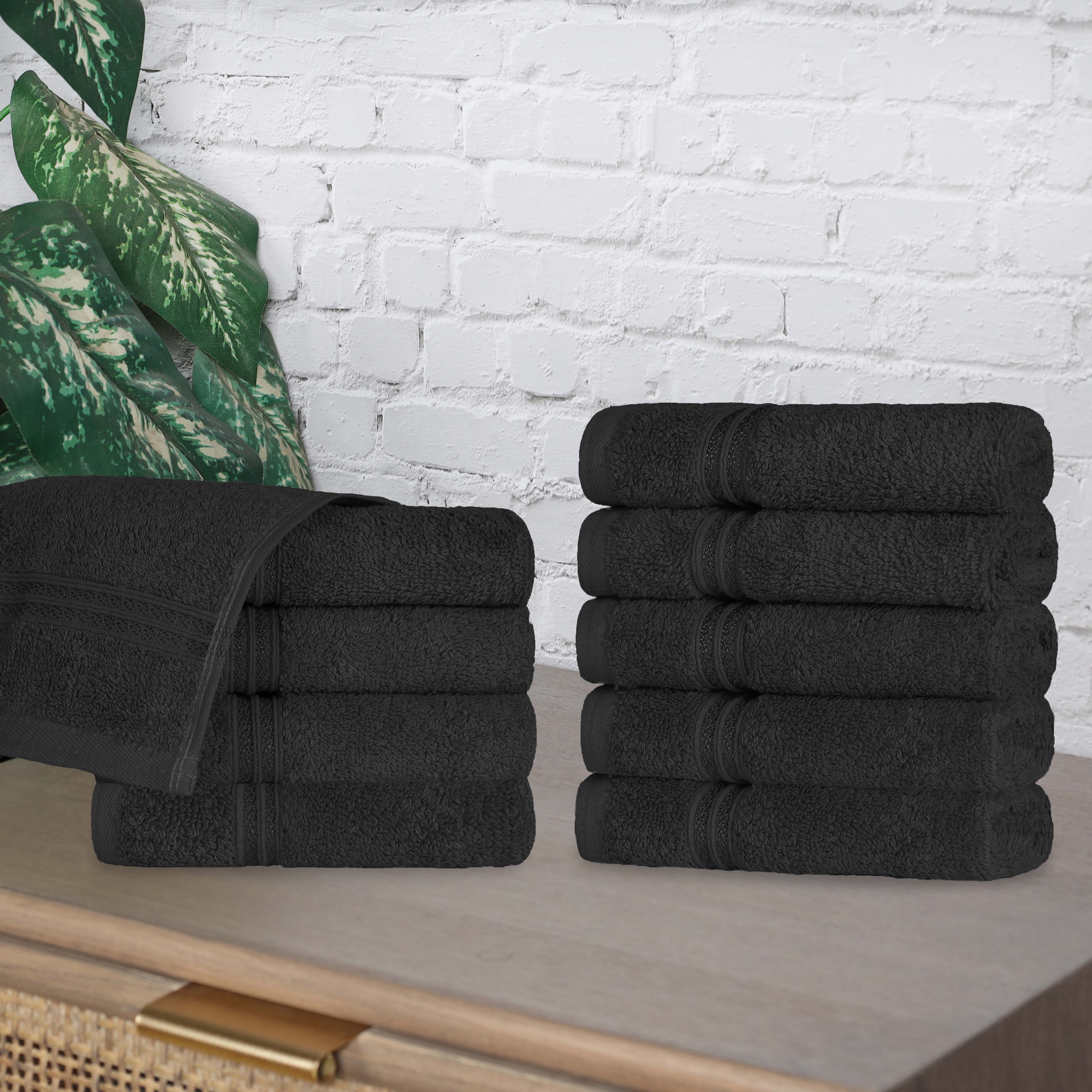 Premium Egyptian Cotton Face Towels - Ultra Soft & Highly Absorbent Bath Towel Set of 10 | Gentle for Sensitive Skin, Perfect for Spa, Gym & Luxury Bathroom Essentials