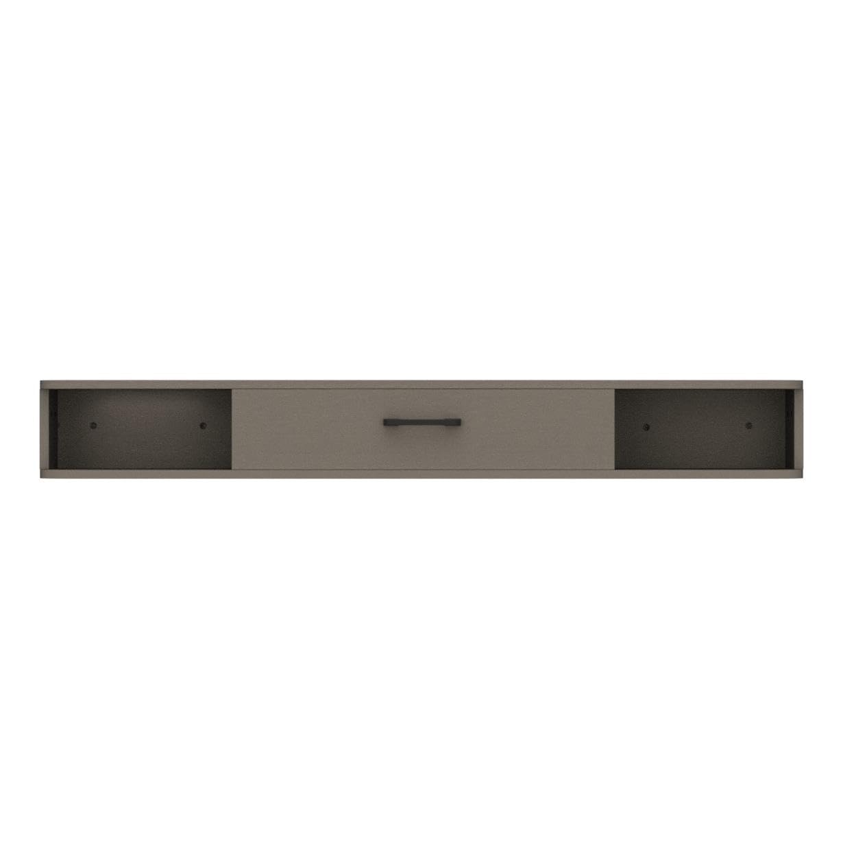 PMNIANHUA Floating TV Stand for 55-60 Inch TVs - Wall Mounted TV Shelf with Storage for Gaming Consoles, Small Spaces, Apartments & Bedrooms - Light Grey Oak - Perfect for Modern Living Rooms & Home Theaters