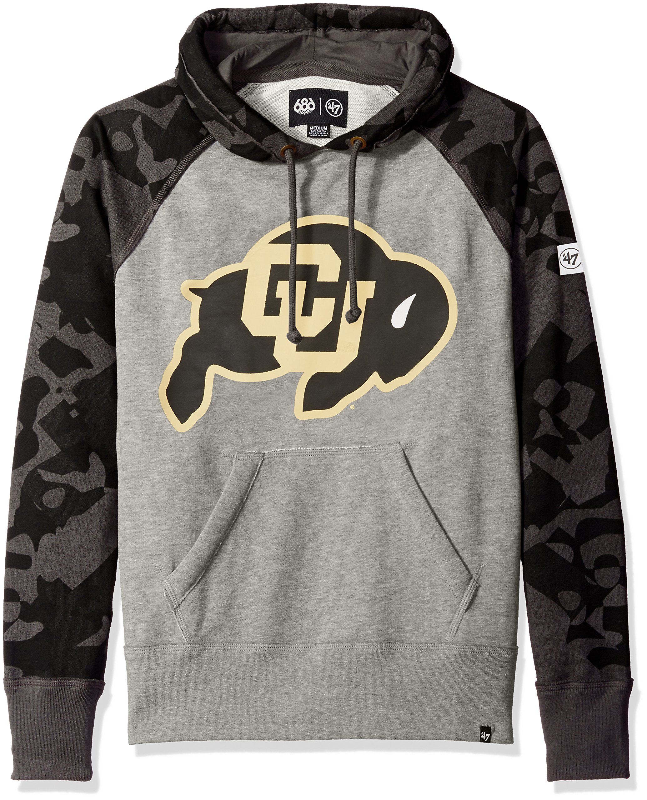 686x47 NCAA Men's Tundra Pullover Hoodie - Warm Fleece-Lined Sweatshirt for College Sports Fans - Perfect for Game Day, Tailgating & Winter Outdoor Activities