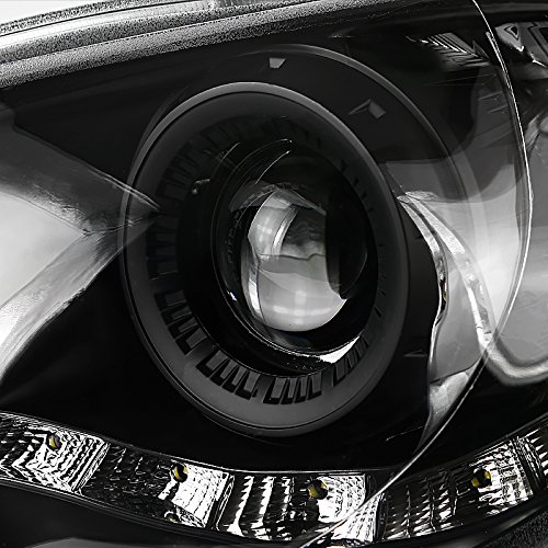 Spec-D Tuning 2LHP-WRX06JM-TM Black R8-Style LED Projector Headlights for Subaru Impreza WRX - High Performance Lighting Upgrade for Night Driving & Off-Road Adventures