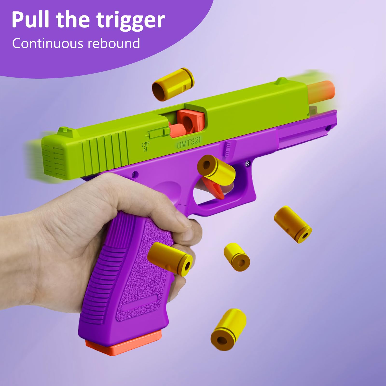 **3 Pack Fidget Toy Gun 1911 - Shell Ejecting Gravity Pistol for Stress Relief, Anxiety, Autism & Kids | 3D Printed Sensory Toys for Office, School & Travel Gifts**