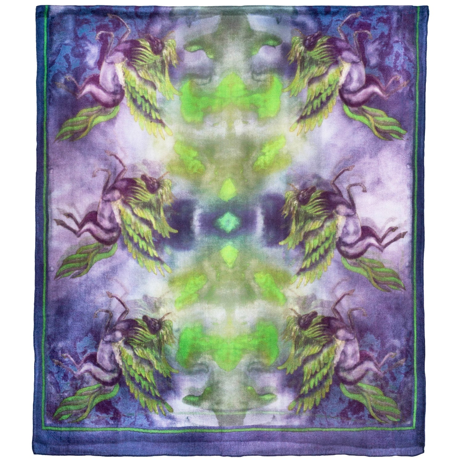 Soft & Warm Unicorn Print Long Cashmere Scarf for Women - Winter Fashion Accessory for Office, Travel & Outdoor Activities