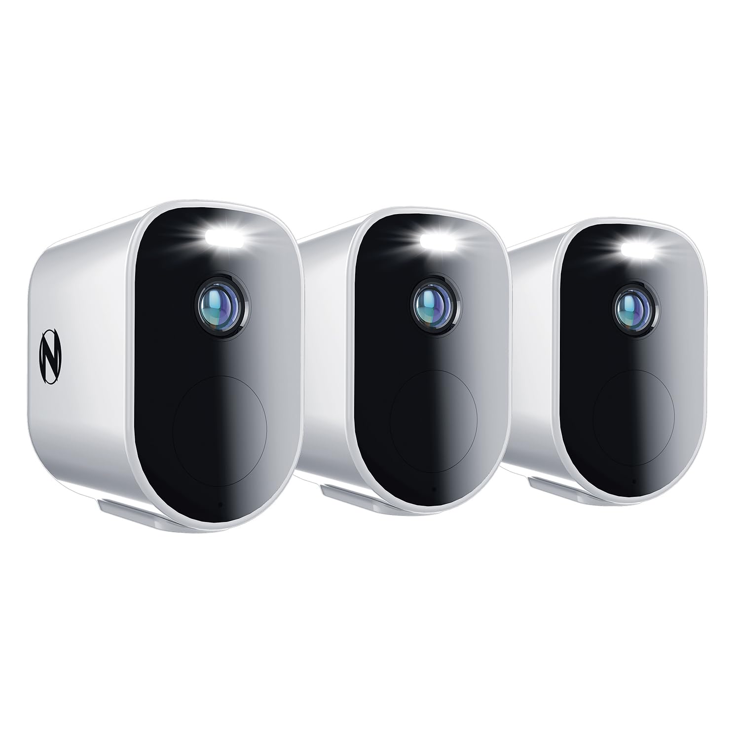 Night Owl Wire-Free 2K HD Indoor/Outdoor Security Cameras with 2-Way Audio - 3 Pack for Home & Business Surveillance - Monitor Pets, Kids & Property Day/Night