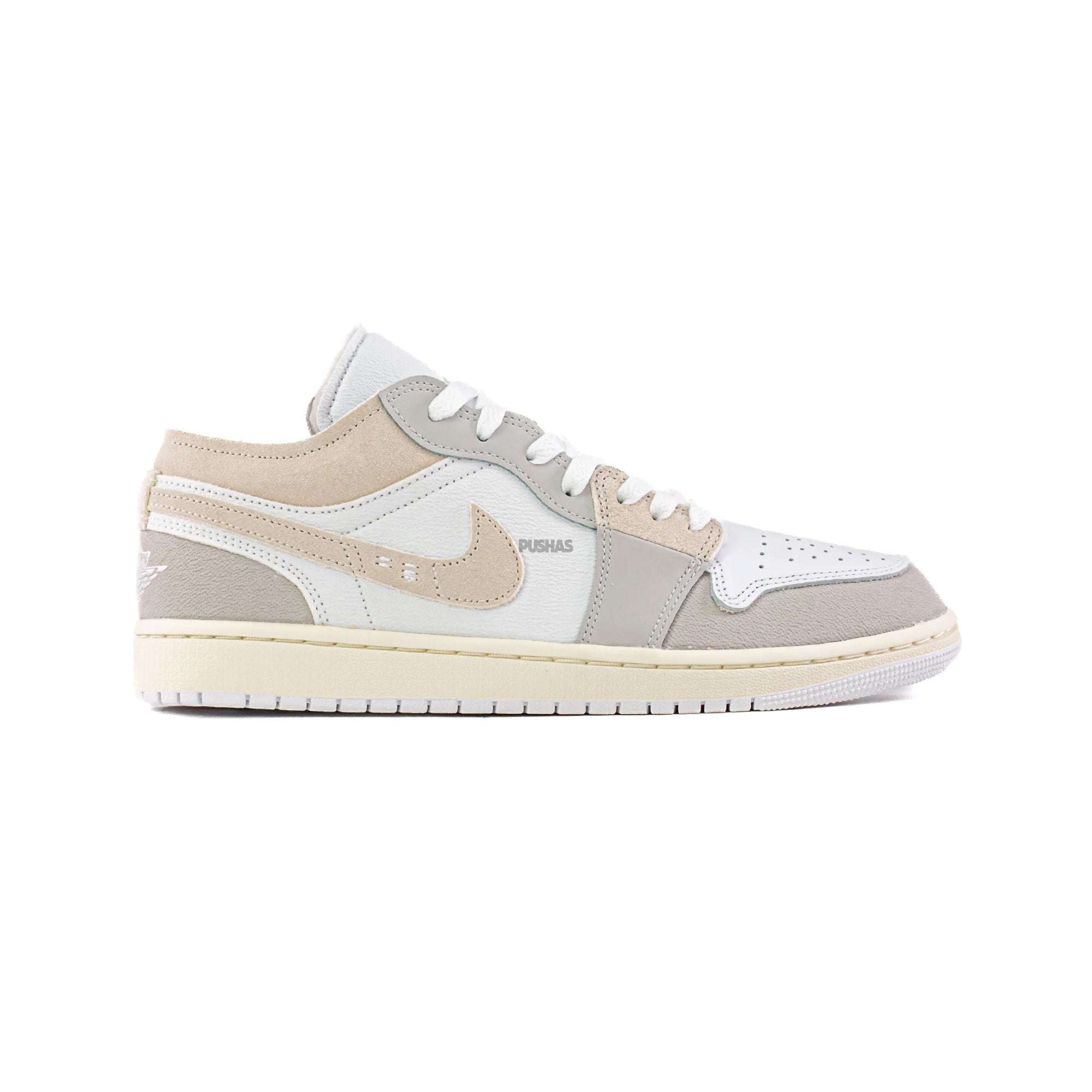 Air Jordan 1 Low SE Craft 'Inside Out Tech Grey' Sneakers (2023) - Men's Basketball Shoes for Casual Wear & Street Fashion