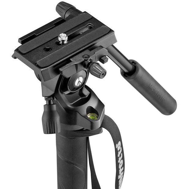 Manfrotto Element Mii Aluminum Video Monopod - Lightweight & Adjustable for Travel Vlogging, Photography, and Outdoor Shooting