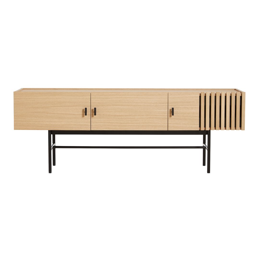 Modern Low Sideboard Console Table - Mid-Century Style Entryway Storage Cabinet for Living Room, Hallway & Bedroom | Perfect for Organizing & Displaying Decor