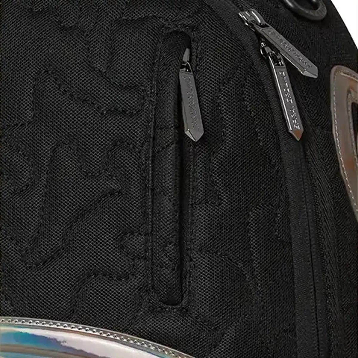 Black Quilted Iridescent DLXSV Backpack for Women & Men - Waterproof Travel Laptop Backpack for Work, School, College & Outdoor Adventures