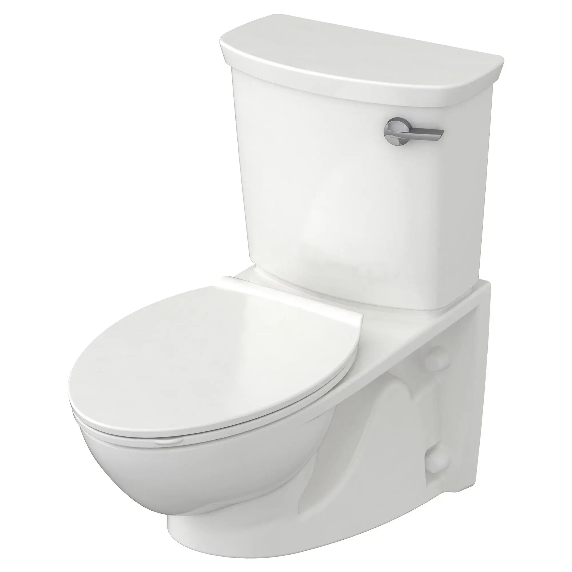 Glenwall® VorMax® 1.28 GPF/4.8 LPF Right-Hand Trip Lever Back Outlet Elongated Wall-Mounted Toilet with EverClean® Technology - Perfect for Small Bathrooms, Commercial Spaces, and Modern Home Renovations