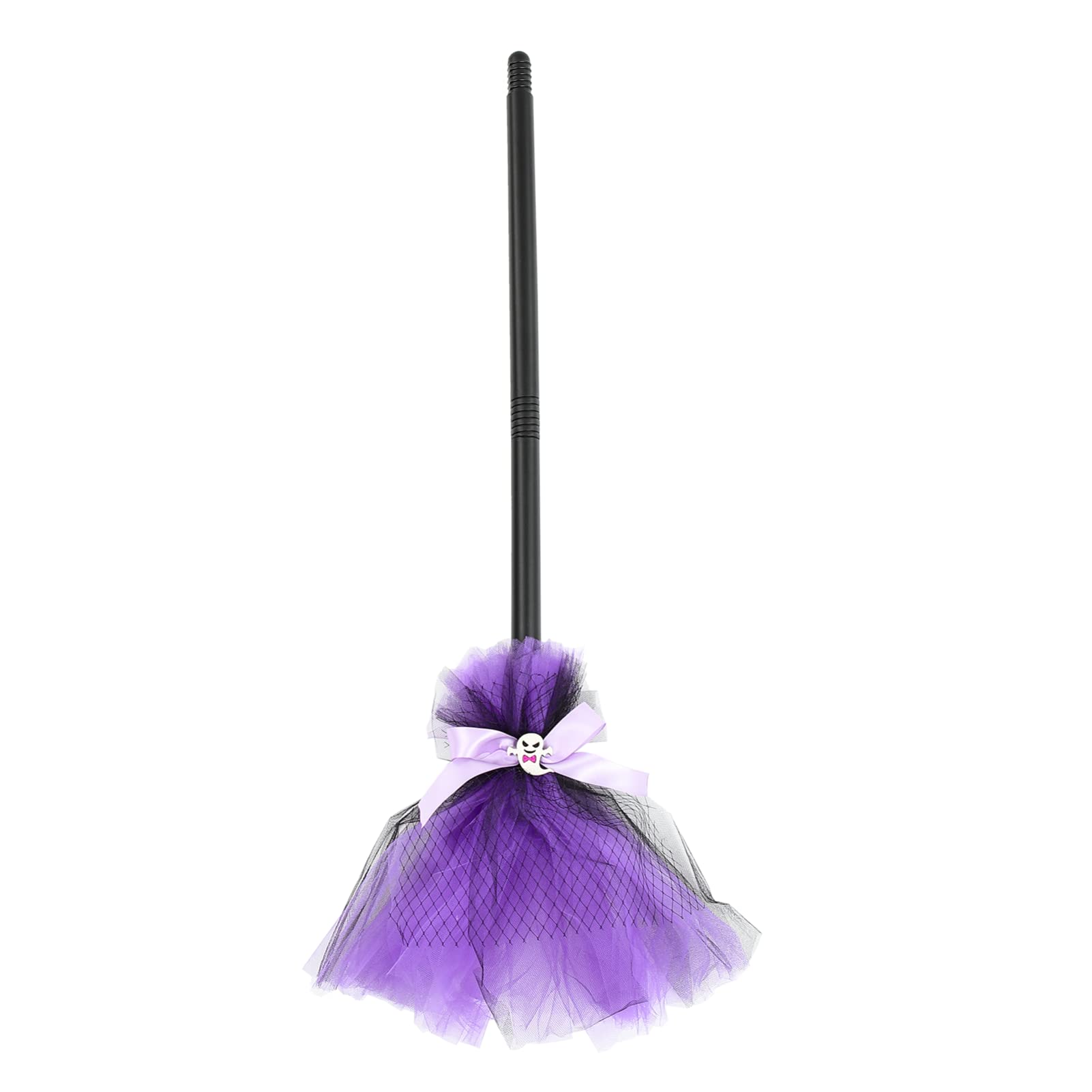 PRETYZOOM Halloween Witch Broomstick - Purple Wizard Flying Broom Costume Accessory for Witch, Wizard & Halloween Party Decorations | Perfect for Trick-or-Treating, Cosplay & Themed Parties