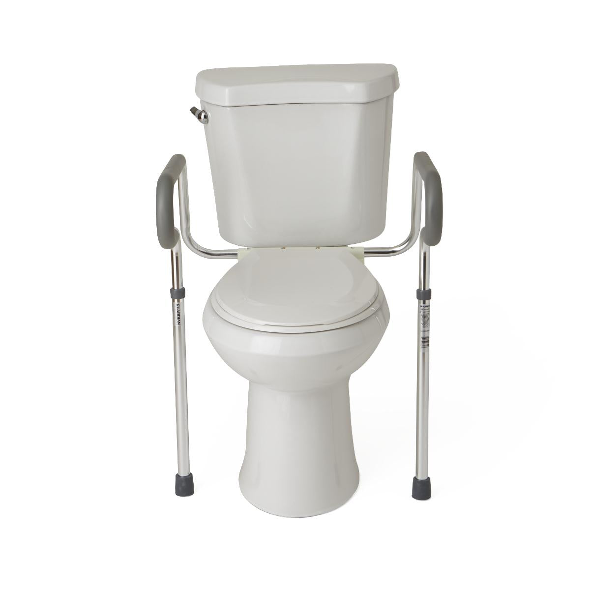 Foldable Toilet Safety Rails for Elderly - Adjustable Bathroom Handrails (1 Pair) - Non-Slip Support for Seniors & Disabled - Ideal for Home Care & Assisted Living Facilities