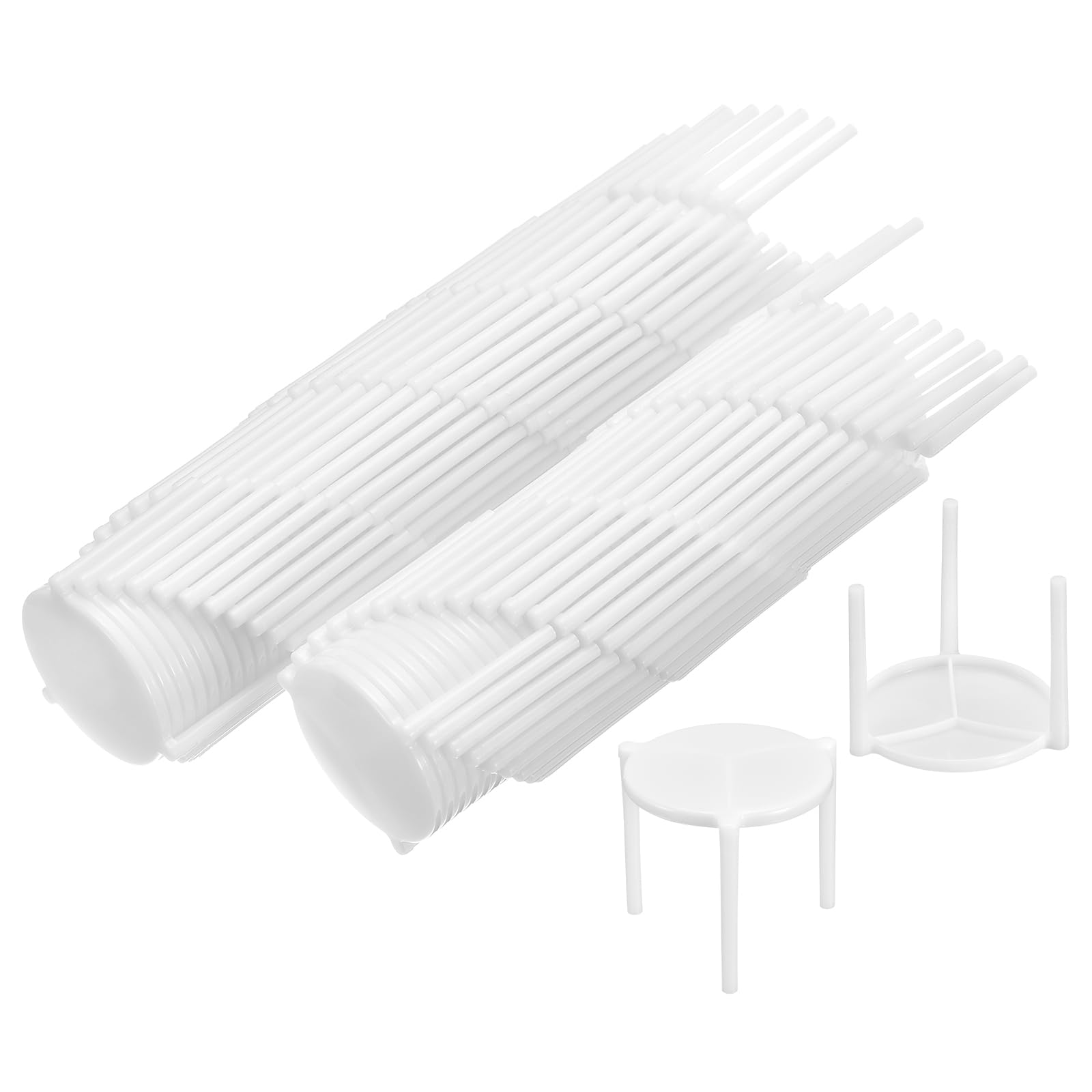 uxcell 100pcs White Plastic Pizza Saver Stands - Tripod Stack for Pizza Boxes, Food Containers & Takeout Services | Perfect for Restaurants, Catering & Delivery Businesses