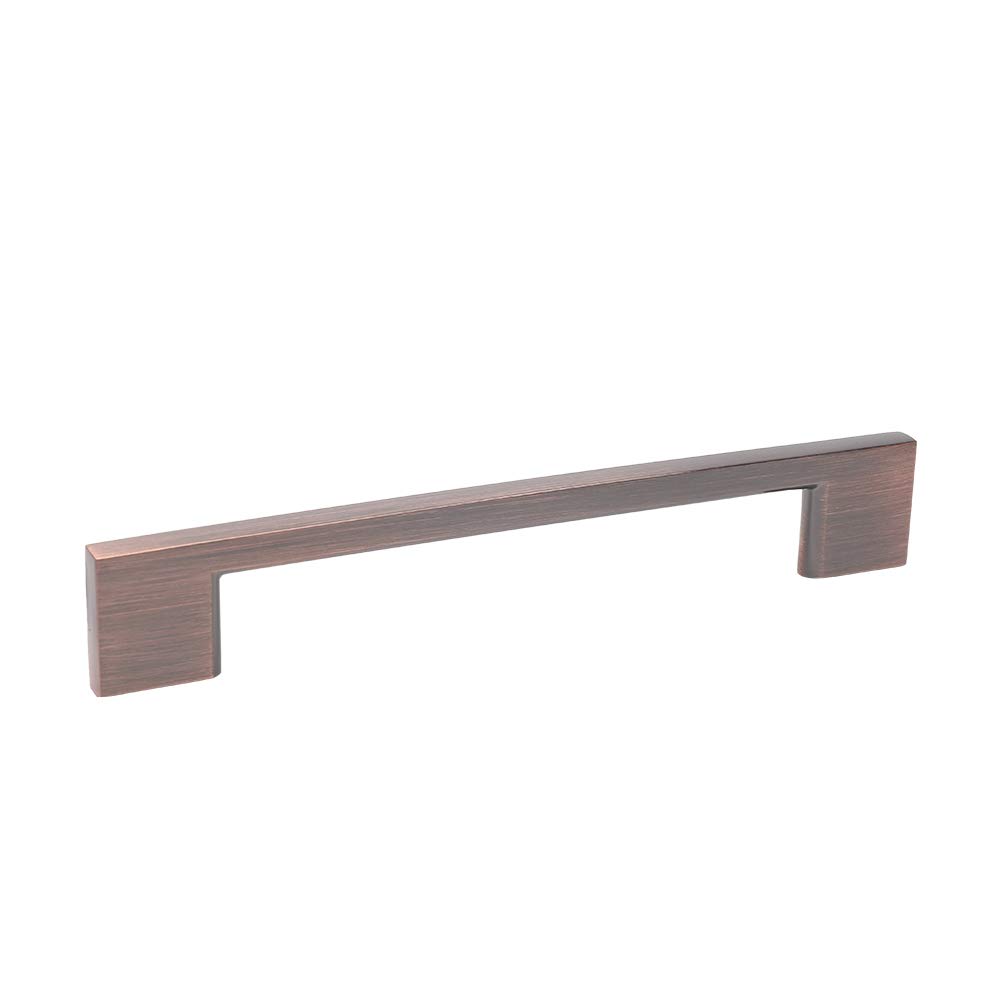 Vintage Antique Copper Cabinet Handles - 5 Inch (128mm) Center to Center Screw Spacing - 10 Pack Hardware Pulls for Kitchen Cabinets, Dressers & Furniture Drawers