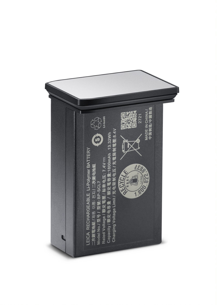 Leica BP-SCL7 Lithium Ion Battery - Silver | High Capacity Rechargeable Battery for Leica Cameras | Perfect for Travel, Wildlife & Professional Photography