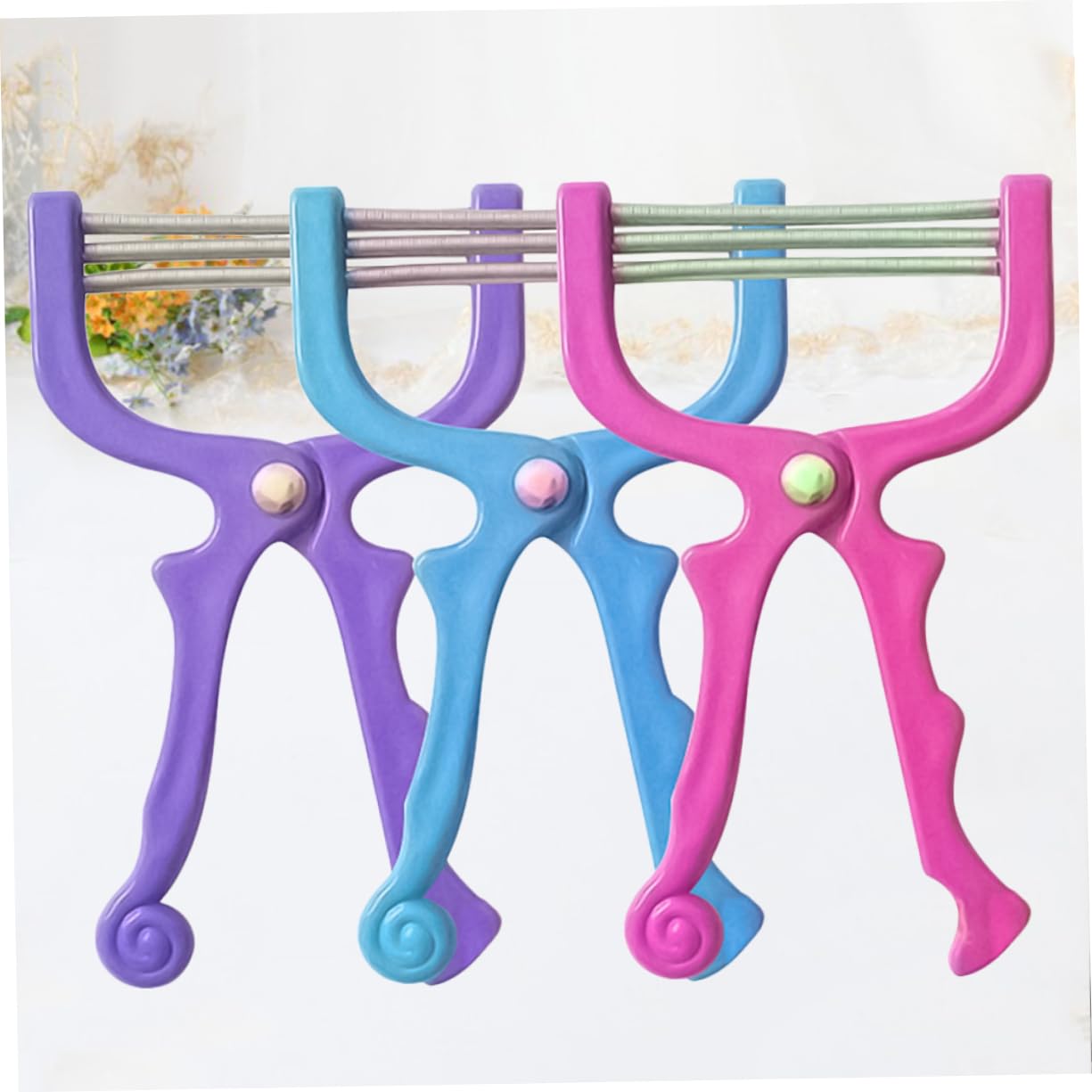 IPetboom 3-Pack Facial Hair Removal Spring Tool - Portable & Reusable Eyebrow & Upper Lip Hair Remover for Women - Perfect for Travel, Home Use & Quick Touch-Ups
