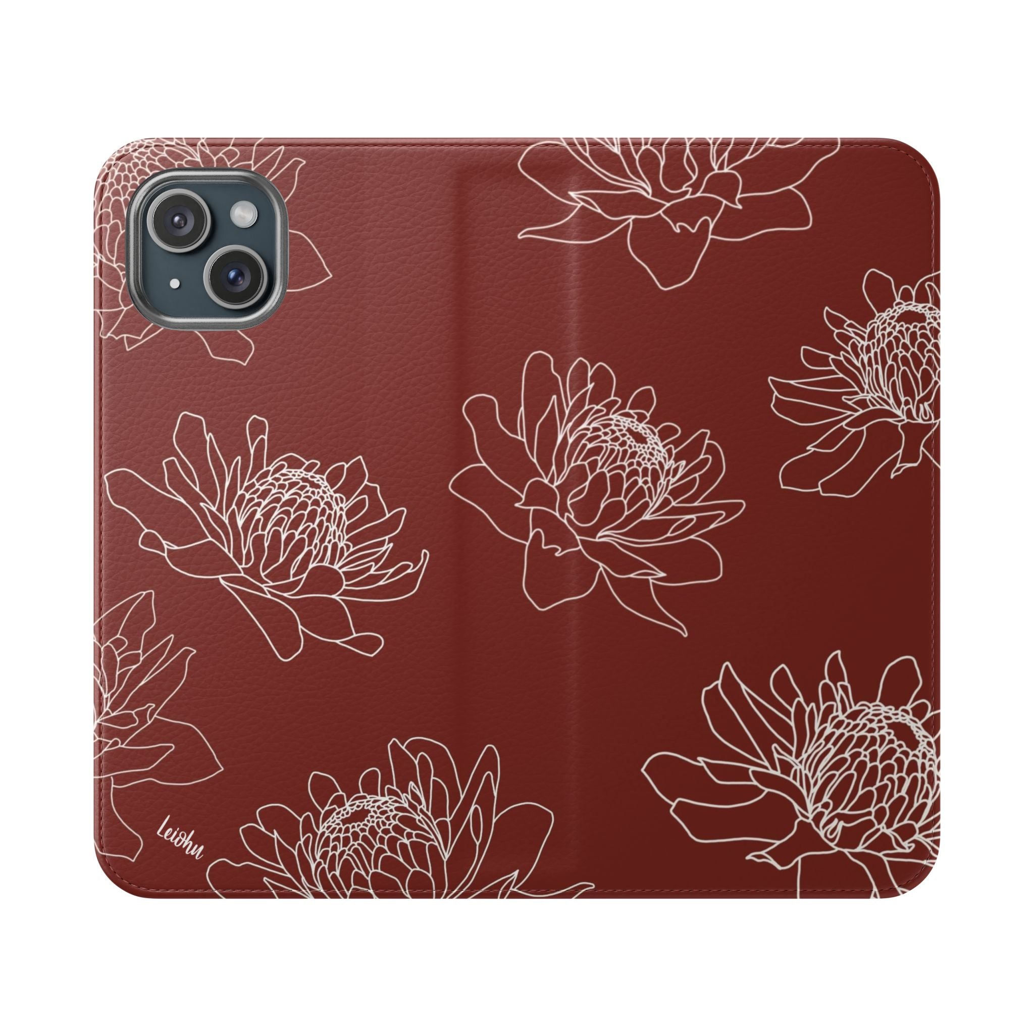 Torch Ginger Folio Case - Elegant & Durable Phone Cover for iPhone & Samsung - Perfect for Travel, Work & Everyday Use