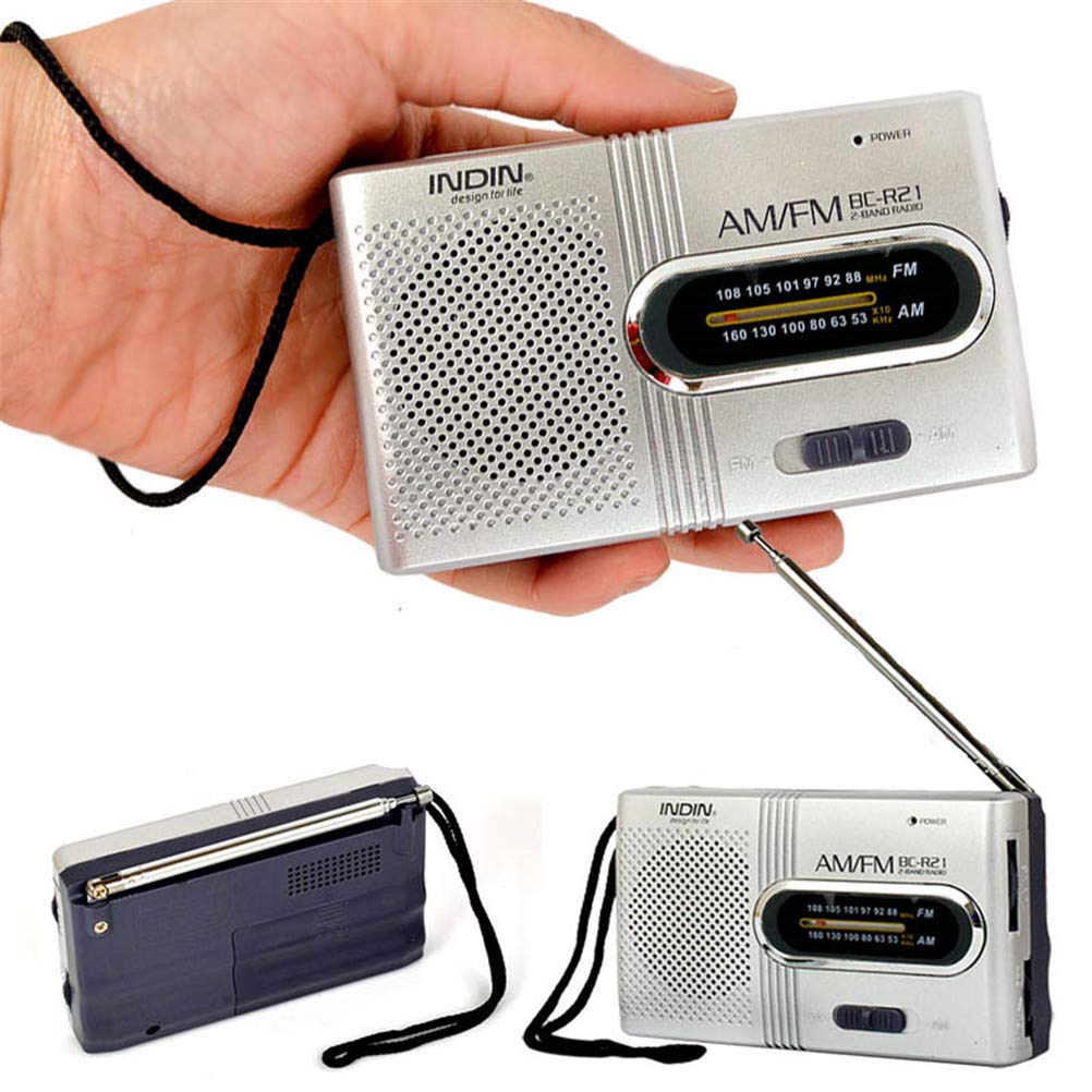 Portable AM/FM Radio Receiver - 530-1600 KHz AM & 88-108 MHz FM, Compact World Band Radio with LCD Display | Perfect for Travel, Camping, Emergency & Home Use