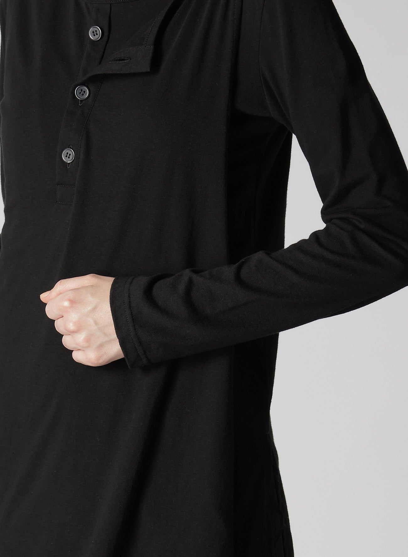 Premium Cotton Jersey Double Front Long Sleeve T-Shirt for Men - Soft Breathable Casual Tee for Everyday Wear, Workouts, and Layering