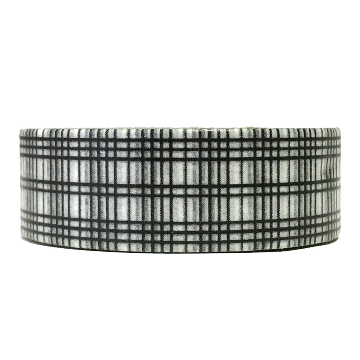 Wrapables Decorative Washi Masking Tape - Colorful Patterns, Black Twill Design for Scrapbooking, Journaling & DIY Crafts