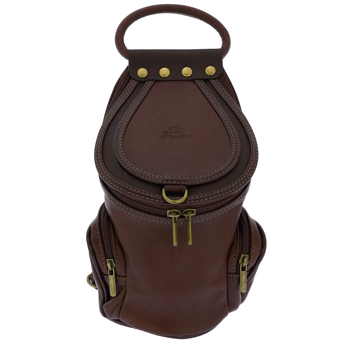 Italian Genuine Leather Women's Top Handle Backpack - Convertible Shoulder Bag & Handbag for Work, Travel & Daily Use